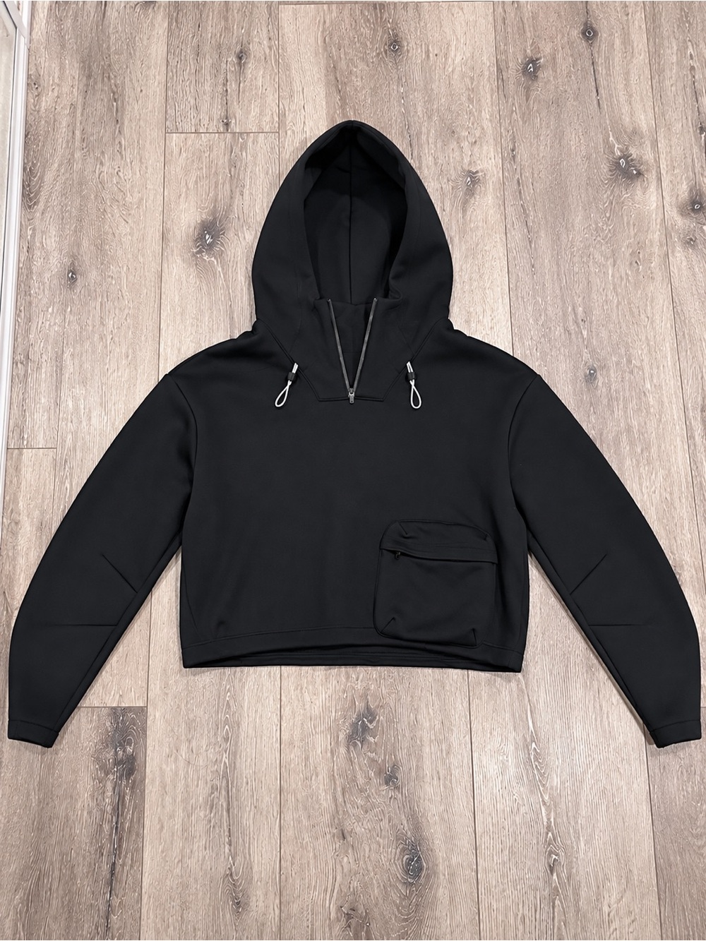 Nike Tech+ Pack Cropped Hoodie – Black, Size M